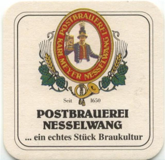 nesselwang oal-by post ein echtes 3a (quad180-stck-schwarze schrift)